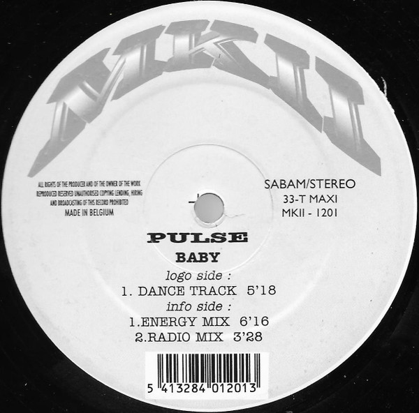Pulse – Baby (Vinyl 12" 33 ⅓ RPM Maxi-Single, 1997)