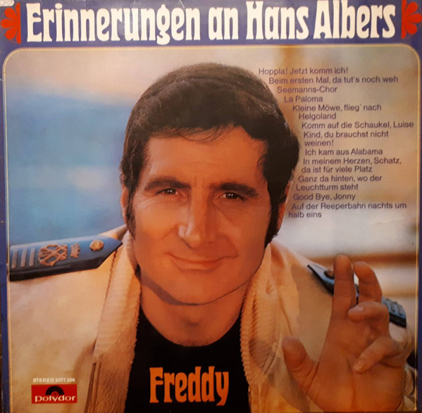 Freddy Quinn – Erinnerungen An Hans Albers (Vinyl LP Album, 1971)