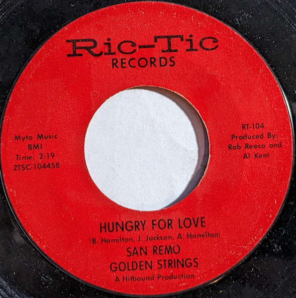San Remo Golden Strings – Hungry For Love / All Turned On (Vinyl 7" 45 RPM Single Styrene Mono, 1965)