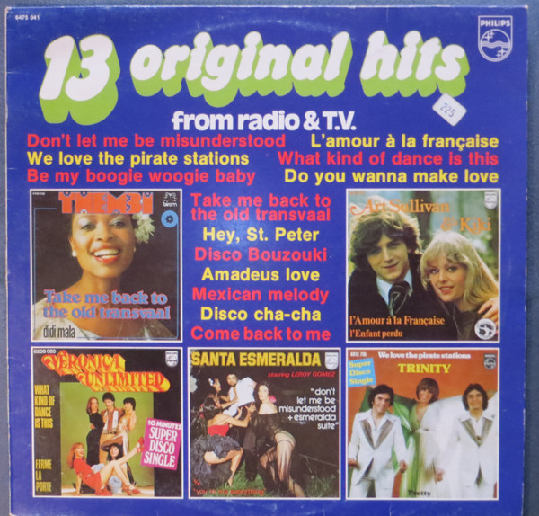 Various – 13 Original Hits From Radio & T.V. (Vinyl LP Compilation, 1977)