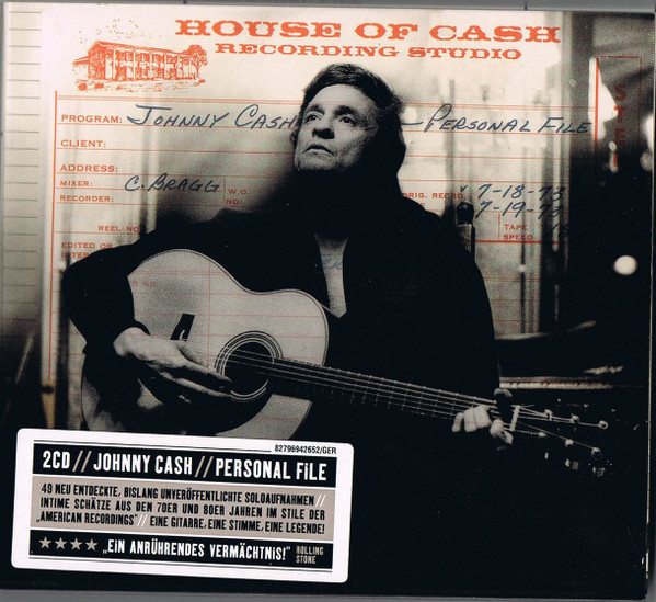 Johnny Cash – Personal File (CD Album Stereo, 2006)