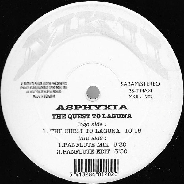 Asphyxia – The Quest To Laguna (Vinyl 12" 33 ⅓ RPM Maxi-Single, 1997)
