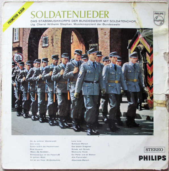 Stabsmusikkorps Der Bundeswehr – Soldatenlieder (Vinyl LP Promo)
