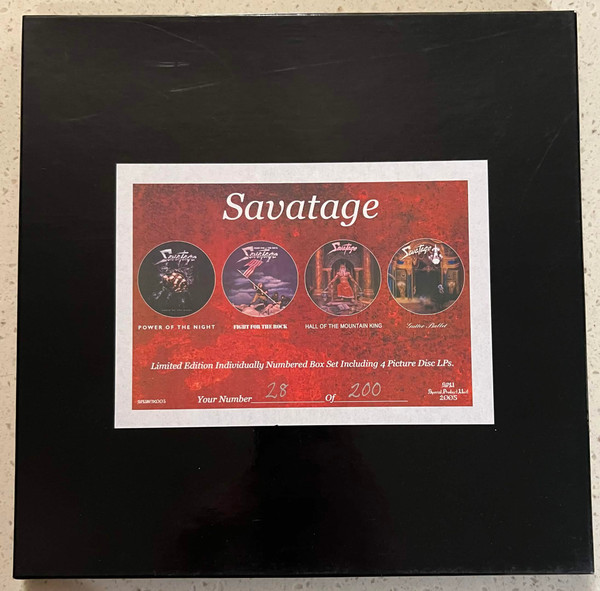 Savatage – 4 Lp Picture Discs Boxset  (Vinyl LP Compilation Picture Disc, 2004)
