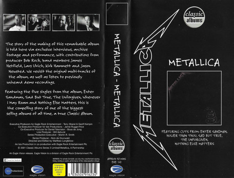 Metallica – Metallica (VHS Stereo PAL, 2001)