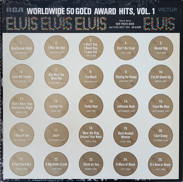 Elvis Presley – Worldwide 50 Gold Award Hits, Vol. 1 (Vinyl LP Compilation Reissue Mono)