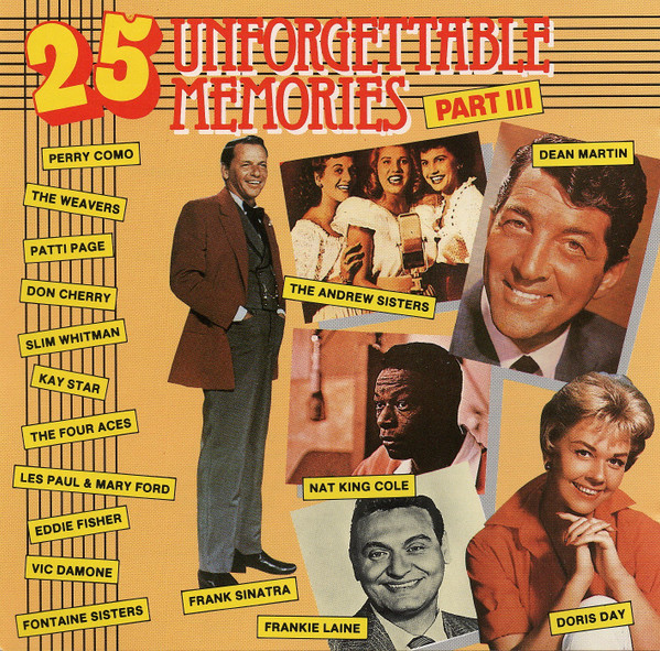 Various – 25 Unforgettable Memories Part III (CD Compilation, 1987)