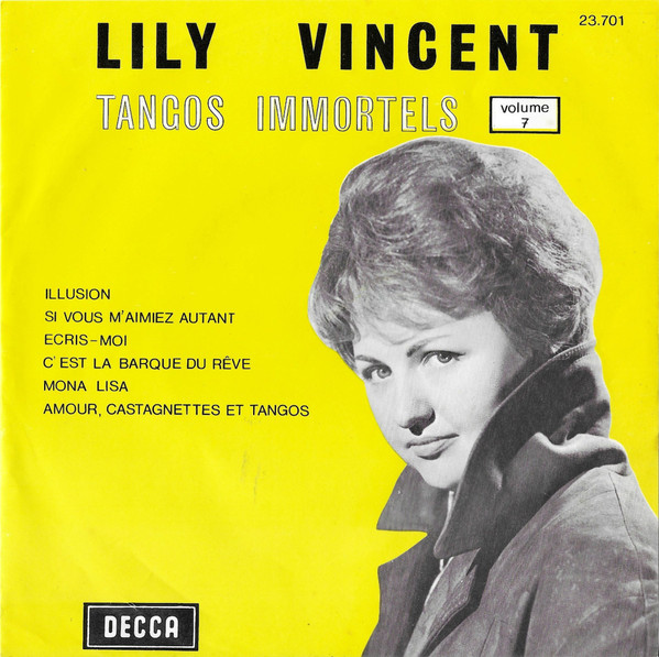 Lily Vincent – Tangos Immortels N°14 & 15 (Volume 7) (Vinyl 7" 45 RPM)
