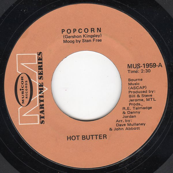 Hot Butter – Popcorn (Vinyl 7" 45 RPM Reissue Styrene)
