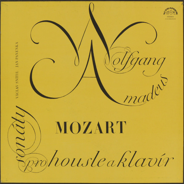 Wolfgang Amadeus Mozart – Sonáty Pro Housle A Klavír (Vinyl LP Club Edition, 1977)
