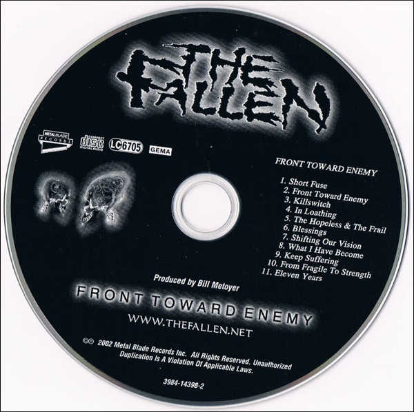 The Fallen – Front Toward Enemy (CD Album Promo, 2002)